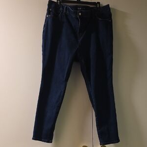Vera wang skinny jeans 22w plus dark blue